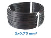 Lautsprecherkabel PVC 2x0,75 mm² schwarz/rot